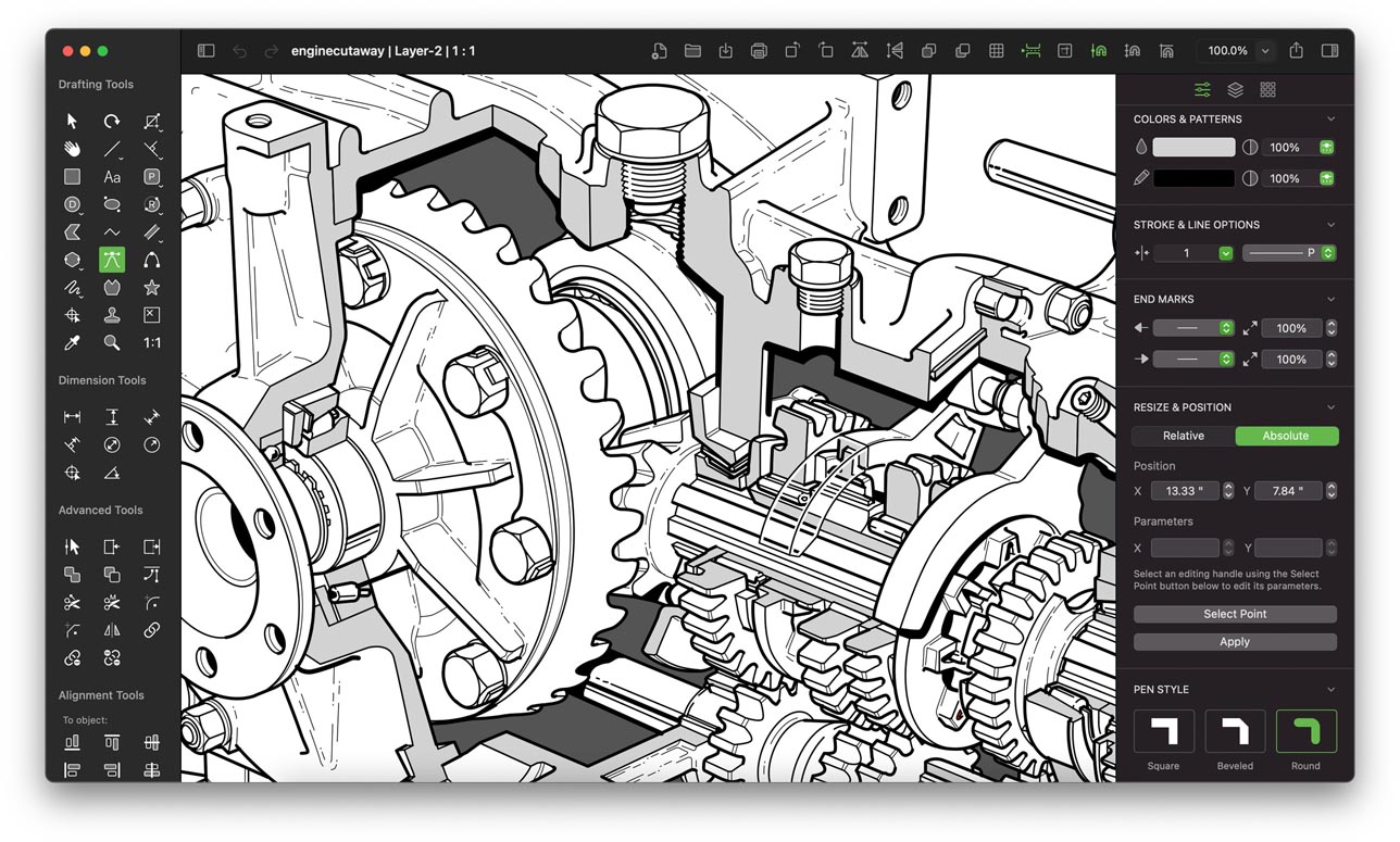 MacDraft Pro Technical Illustration