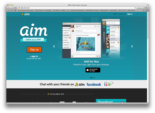 AIM Webpage